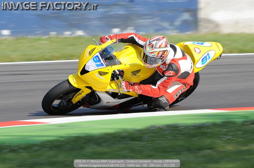 2008-05-11 Monza 0844 Supersport - Graeme Gowland - Honda CBR600RR